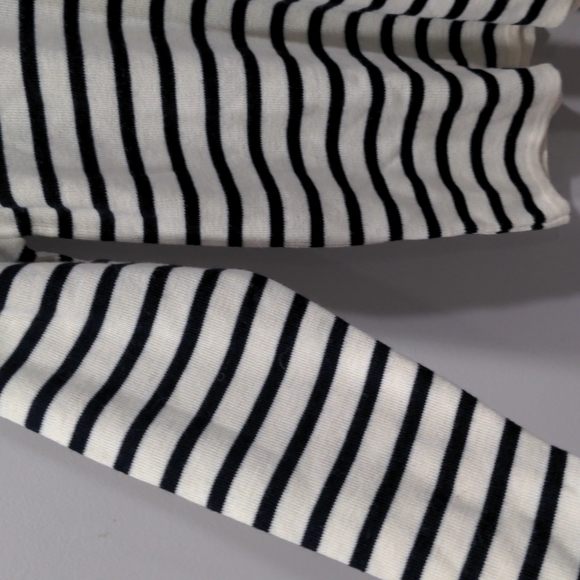 MILLSTRAND Co . Women's Adrie Pullover Sweater in Navy Cream Stripes Size XL - Picture 4 of 9